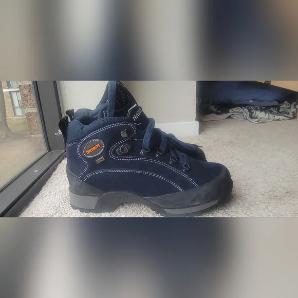 Gortex Hawk Men's Navy Hiking Boots Size 7.5 - Picture 4 of 10